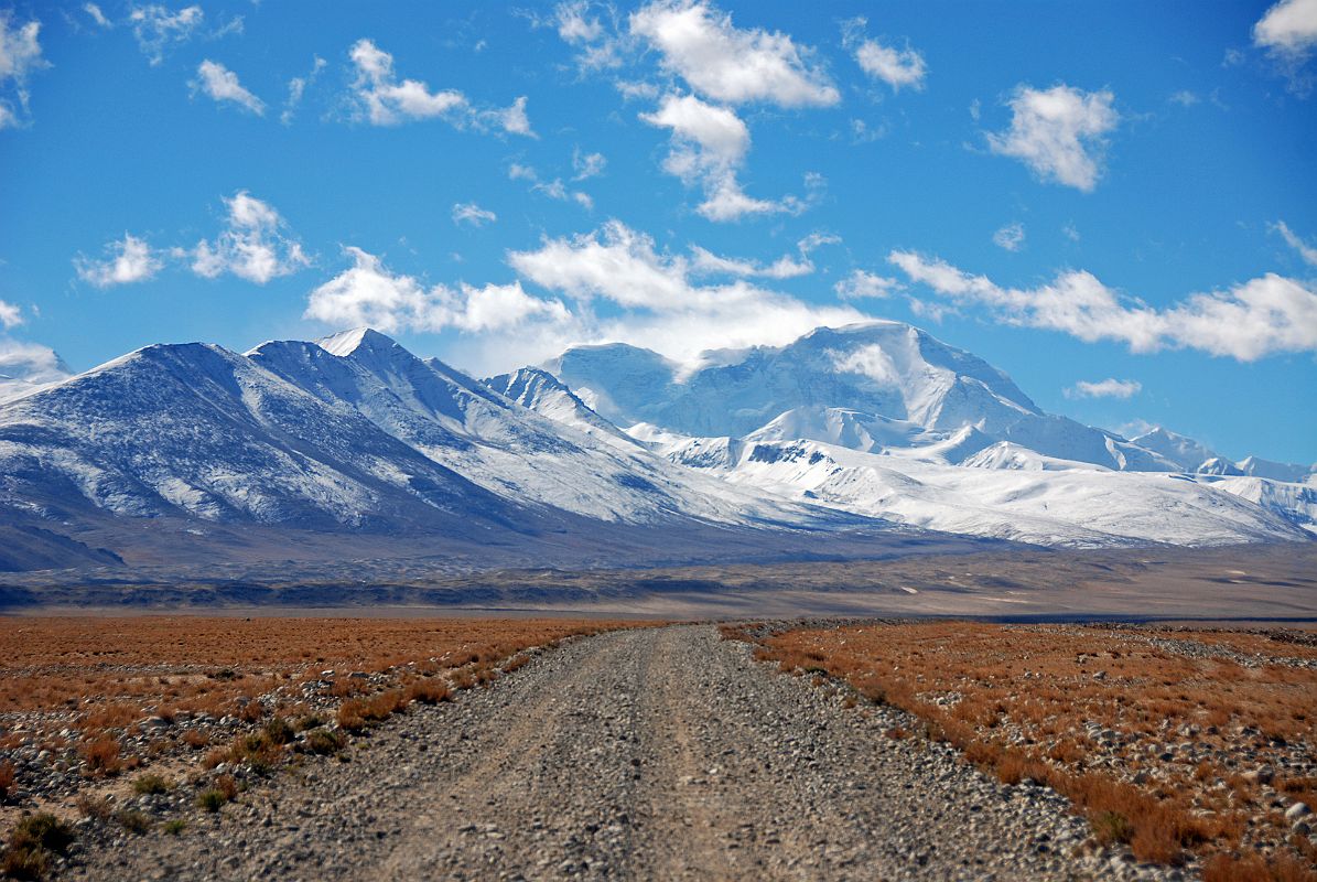 01 Cho Oyu From Road To Chinese Base Camp A very good gravel road leads from Tingri (4345m) to the Cho Oyu Base Camp (4908m) with Cho Oyu getting closer and closer.